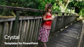  Presentation with natural - Amazing theme having child girl on natural background backdrop and a  colored foreground