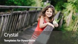  Presentation with nature meadow baby and child - Colorful PPT layouts enhanced with child girl on natural background backdrop and a  colored foreground