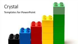  Presentation with diagram - Colorful PPT theme enhanced with children growth - color diagram isolated on white backdrop and a white colored foreground