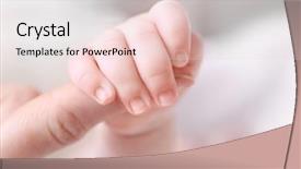  Presentation with parent child covid 19 - PPT theme enhanced with child hand holding parent hand background and a lemonade colored foreground