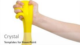  Presentation with pink and white roses shabby chic country - PPT theme featuring child-hand-with-sticky-slime background and a white colored foreground