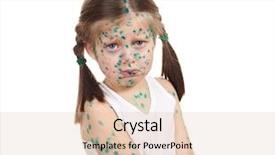  Presentation with virus - PPT theme enhanced with child has the virus background and a lemonade colored foreground