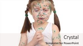  Presentation with virus - Colorful slide set enhanced with child has the virus backdrop and a lemonade colored foreground