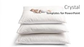  Presentation with teddy bear - Slide deck consisting of child-in-pajamas background and a white colored foreground