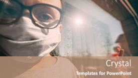  Presentation with air pollution - Audience pleasing PPT layouts consisting of child-in-quarantine backdrop and a coral colored foreground