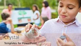  Presentation with history child - PPT layouts with child-in-the-summer-tuition background and a coral colored foreground