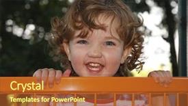  Presentation with playground - Slide deck featuring child is having fun on the playground background and a red colored foreground