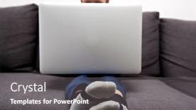  Presentation with cartoons - Theme with child-is-sitting background and a gray colored foreground