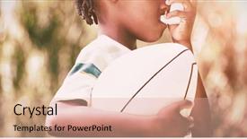  Presentation with child asthma - Slide deck featuring child is using an asthma background and a coral colored foreground