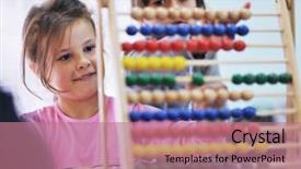  Presentation with play kids - Presentation consisting of woman wearing red shoes at the park background and a light gray colored foreground.