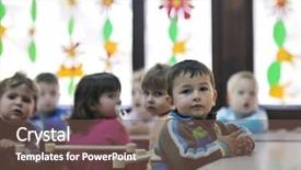  Presentation with play kids - Cool new presentation with child kids group have fun backdrop and a  colored foreground