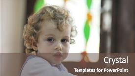  Presentation with happy kids - PPT theme with child kids group have fun background and a  colored foreground