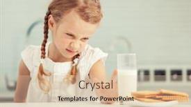  Presentation with poor child - Theme with child-looks-with-disgust background and a lemonade colored foreground