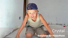  Presentation with measuring - Colorful slide deck enhanced with child-measuring-wooden-plank backdrop and a coral colored foreground