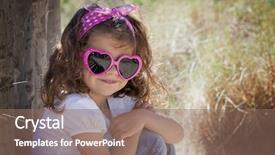  Presentation with children child kid joy faith - Presentation theme enhanced with child or little girl wear background and a  colored foreground