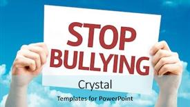  Presentation with abuse child - Cool new theme with child physical abuse - stop bullying card with sky backdrop and a arctic colored foreground