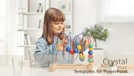  Presentation with skills - Theme with child-practicing-motor-skills and a lemonade colored foreground