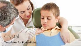  Presentation with anesthetic - Presentation theme featuring child-receives-an-anesthetic-injection background and a lemonade colored foreground