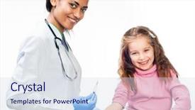  Presentation with vaccination - PPT theme consisting of child receiving a vaccination immunisation background and a sky blue colored foreground