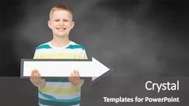  Presentation with chalk board - Amazing presentation theme having child rights - advertising direction education and childhood backdrop and a dark gray colored foreground