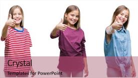  Presentation with child rights - PPT theme featuring child rights - collage of young beautiful little background and a violet colored foreground