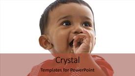  Presentation with baby clothes - PPT theme with futuristic adult learning - young man studying on his background and a gray colored foreground.