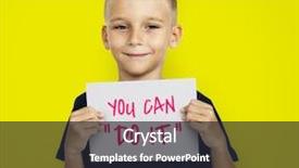  Presentation with child rights - Presentation theme having old empty canteen in a rugged desert wilderness provides an inference for dehydration and death background and a gray colored foreground