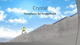  Presentation with concrete - Slides consisting of child-runs-to-climb background and a arctic colored foreground