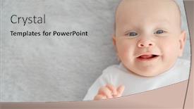  Presentation with infant - Slides enhanced with child-s-face background and a light gray colored foreground