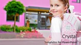  Presentation with back school - Audience pleasing slide deck consisting of children cross - back to school - lovely backdrop and a lemonade colored foreground