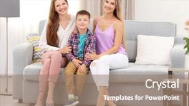  Presentation with adoption - Cool new theme with child sex - female gay couple with foster backdrop and a coral colored foreground