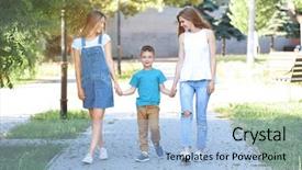  Presentation with mothers - PPT theme featuring child sex - happy lesbian mothers and foster background and a light blue colored foreground