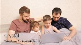  Presentation with gay - Amazing presentation theme having child sex - male gay couple with children backdrop and a coral colored foreground