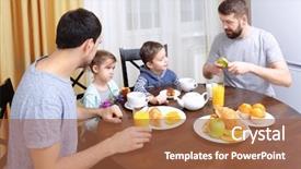 Presentation with breakfast children - Presentation with child sex - male gay couple with children background and a red colored foreground