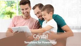  Presentation with gay - PPT theme featuring child sex - male gay couple with foster background and a coral colored foreground