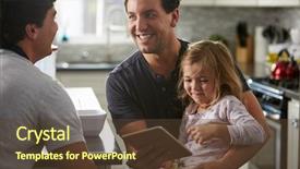  Presentation with sex - Beautiful presentation theme featuring child sex - male gay dads using tablet backdrop and a tawny brown colored foreground