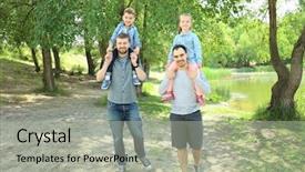  Presentation with sex - Colorful slides enhanced with child sex - smiling gay couple with children backdrop and a light gray colored foreground