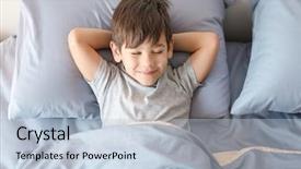  Presentation with home modification - Cool new presentation theme with child sleep - cute little boy sleeping backdrop and a light blue colored foreground
