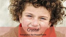  Presentation with poor child - Audience pleasing slide deck consisting of child suitable for orphanage theme backdrop and a coral colored foreground