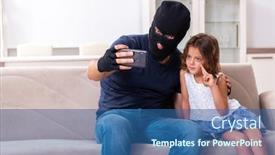  Presentation with abuse child - PPT layouts featuring child-trafficking-and-abuse-concept background and a ocean colored foreground