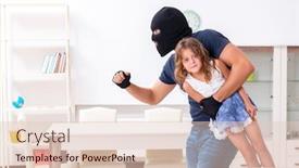  Presentation with abuse child - Slides enhanced with child-trafficking-and-abuse-concept background and a lemonade colored foreground