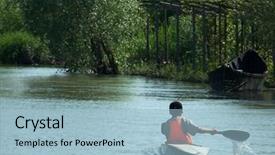  Presentation with danube delta - Amazing presentation design having odessa region ukraine delta backdrop and a light blue colored foreground