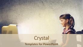  Presentation with growth and development child - Presentation theme enhanced with tedium - child watching the tv background and a lemonade colored foreground