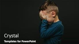  Presentation with depression child - Slides enhanced with child-whose-depression background and a black colored foreground