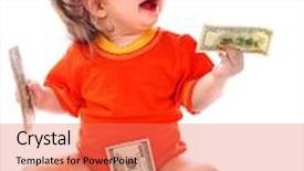  Presentation with euro - Slides having costs to have a baby background and a coral colored foreground