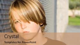  Presentation with behaviour - Audience pleasing presentation consisting of child with problems backdrop and a coral colored foreground