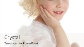  Presentation with angel wings - Cool new slide set with child with wings of an angel backdrop and a lemonade colored foreground