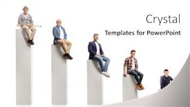  Presentation with elderly - Presentation consisting of child-young-and-elderly-men background and a white colored foreground