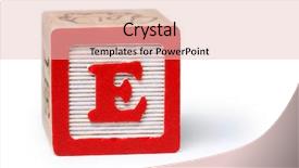  Presentation with block party - Slide deck having childeren blocks education - e block background and a lemonade colored foreground