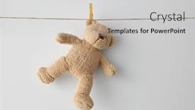  Presentation with childhood - Beautiful slide set featuring childhood-and-laundry-concept-soft backdrop and a light gray colored foreground